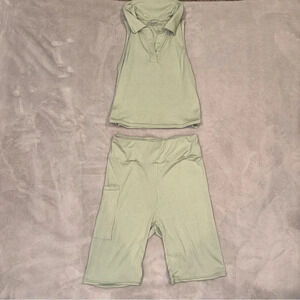 NoBo Sage Green Two Piece Work Out Set